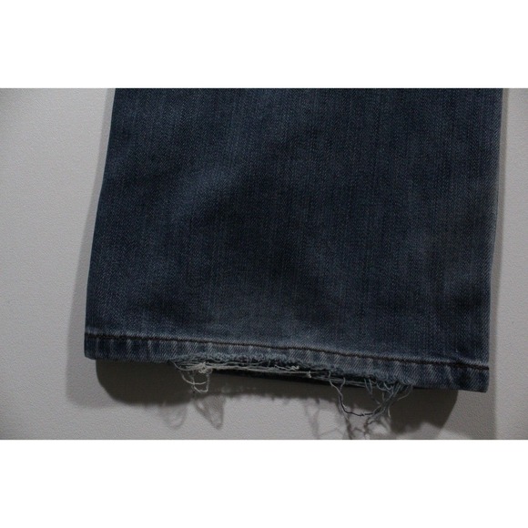 Agedenim "Well Worn" Mens 34x32 Blue Jeans Straight Fit Stretch Medium Wash - Picture 3 of 13